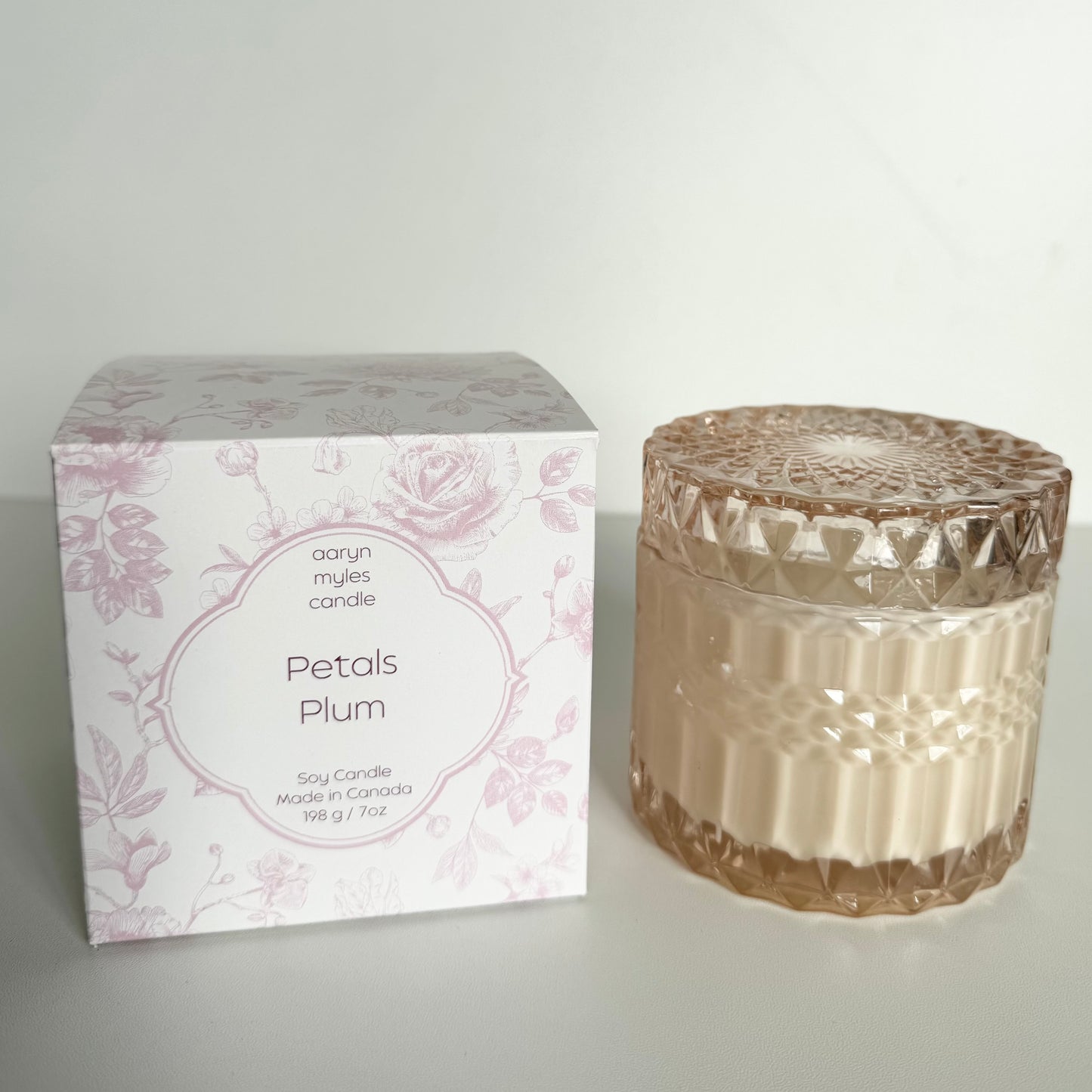 Petals + Plums - Vintage Inspired Glass Vessel