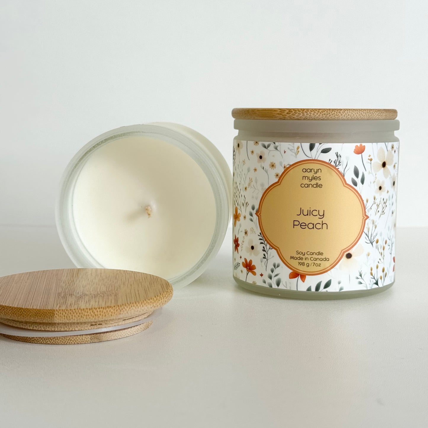 Juicy Peach -  Frosted Glass Collection