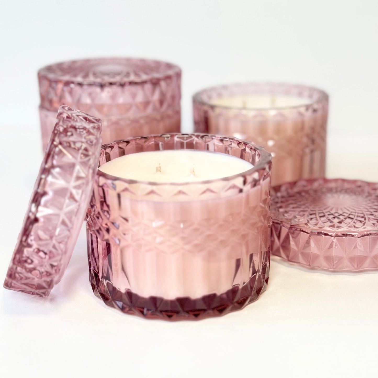 Petals + Plums - Vintage Inspired Glass Vessel
