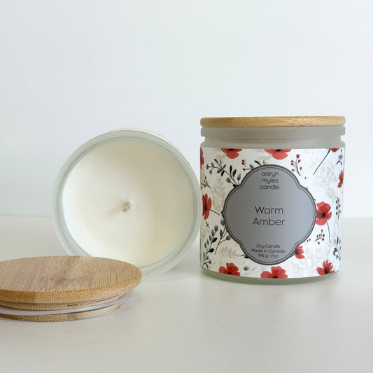 Warm Amber - Frosted Glass Collection