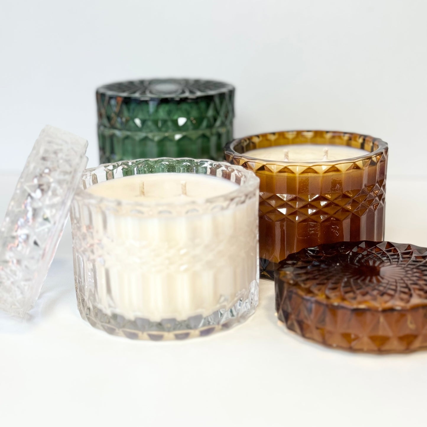 Creamy Vanilla + Spicy Cacao - Vintage Inspired Glass Collection