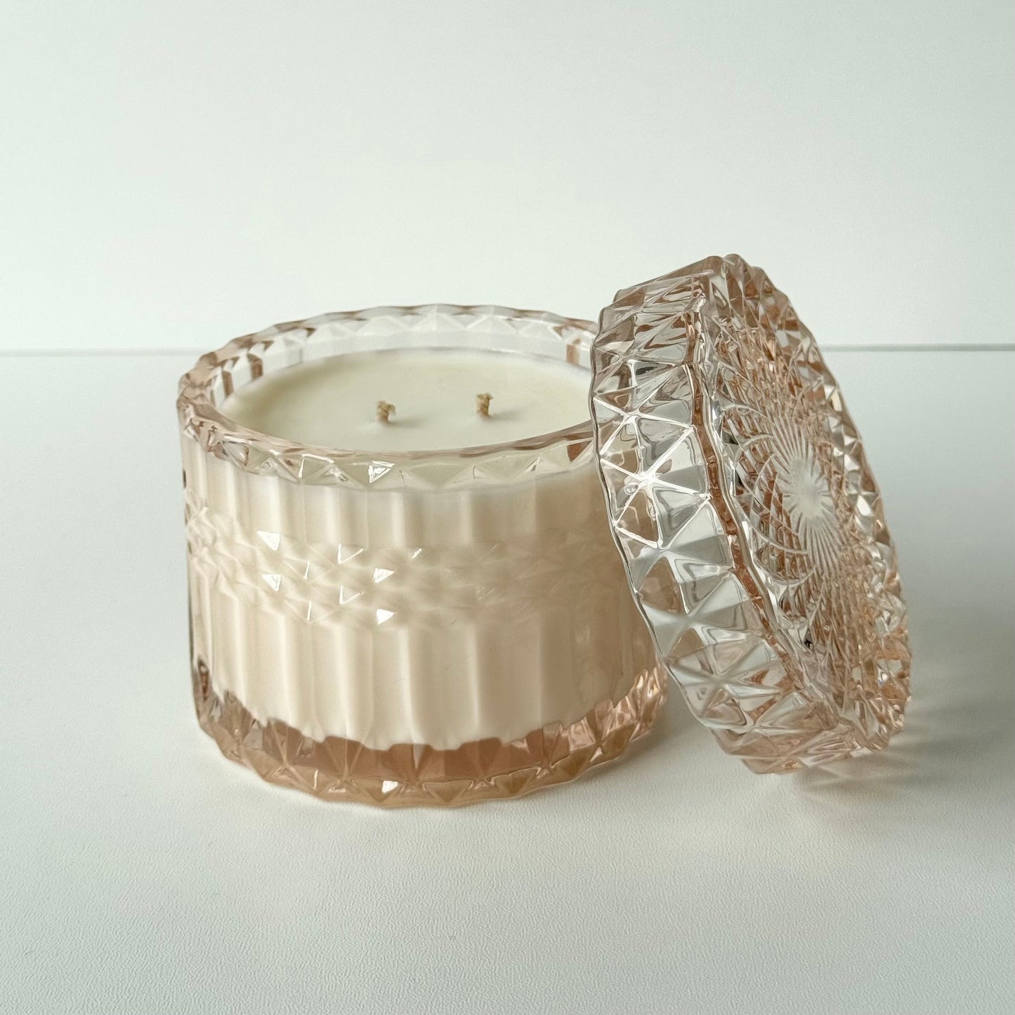 Petals + Plums (Coloured)- Vintage Inspired Glass Vessel