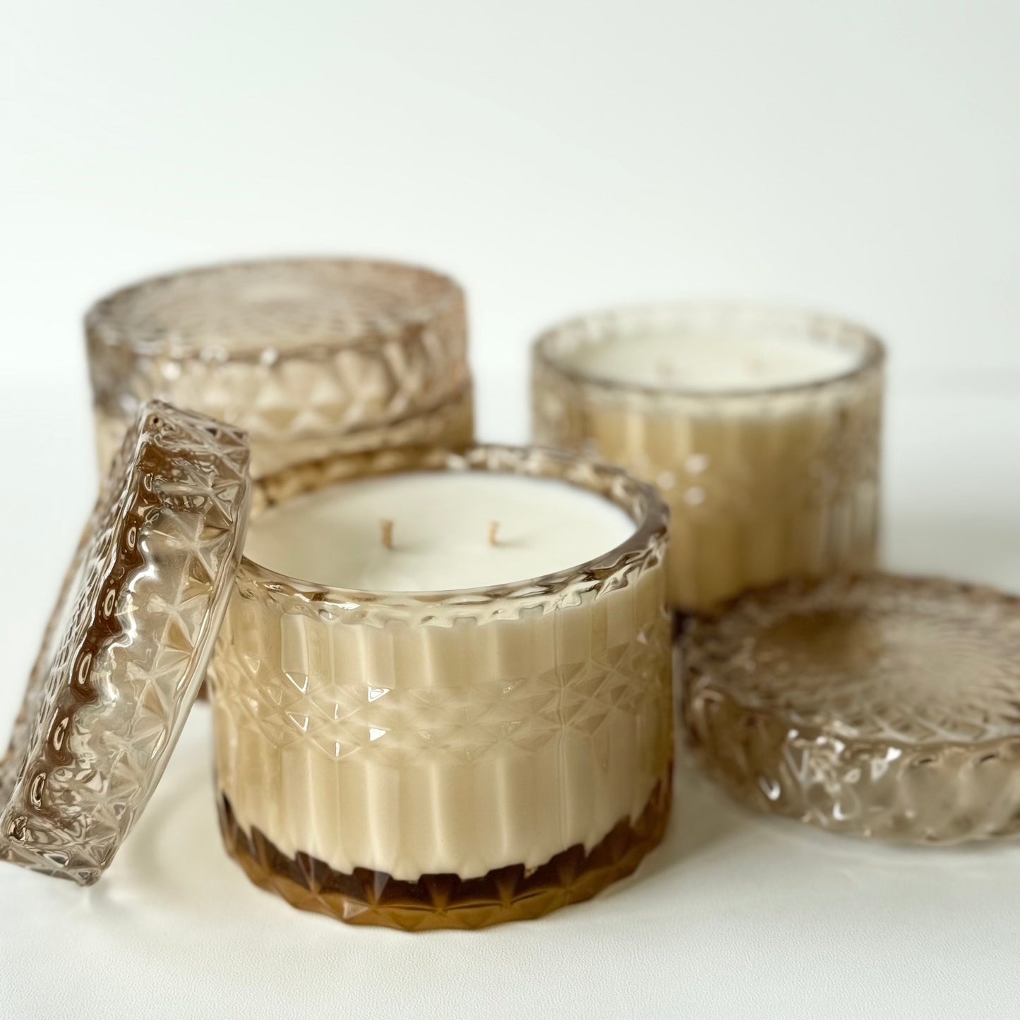 Vanilla + Espresso ( Coloured )- Vintage Inspired Glass Collection