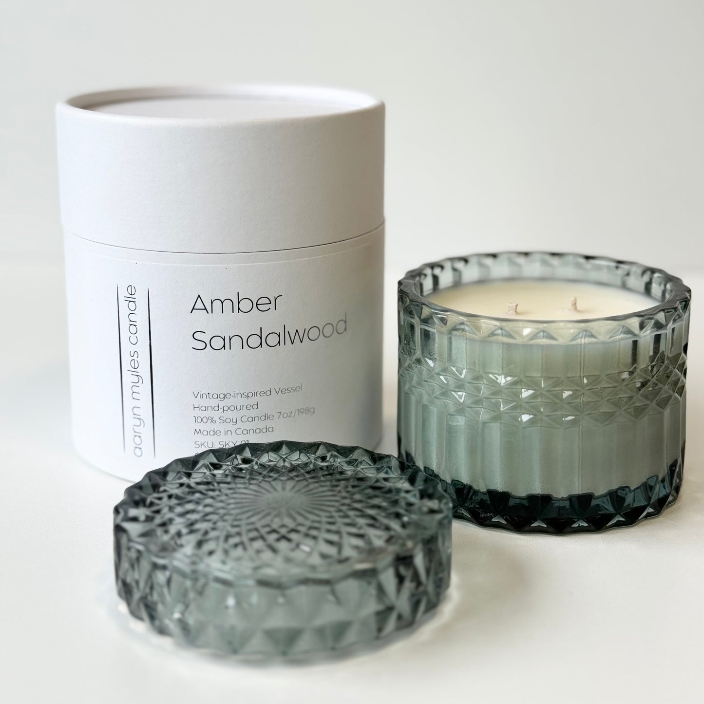 Amber + Sandalwood - Vintage Inspired Glass Collection