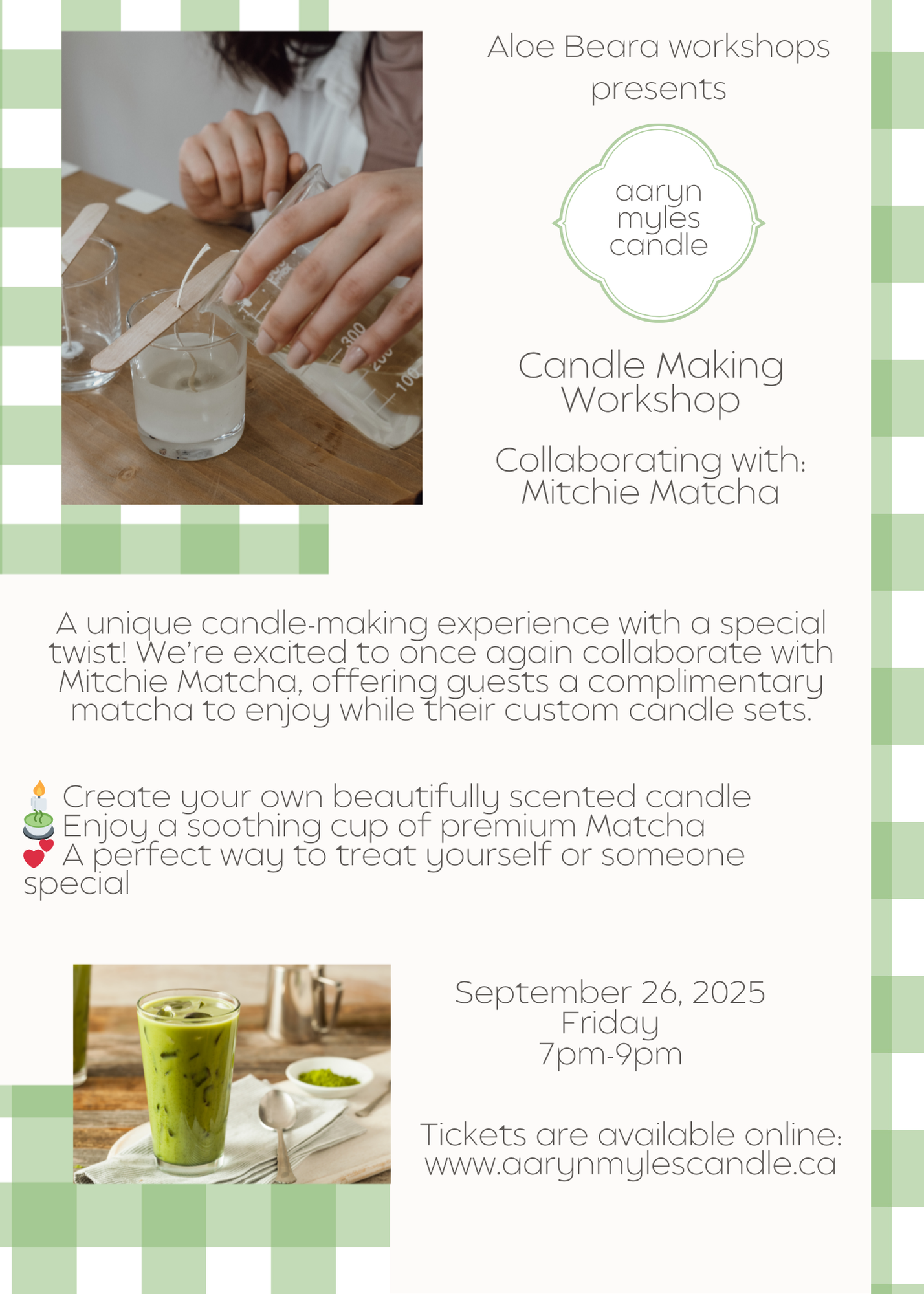 Candle Making Workshop at Aloe Beara - September 26, Friday