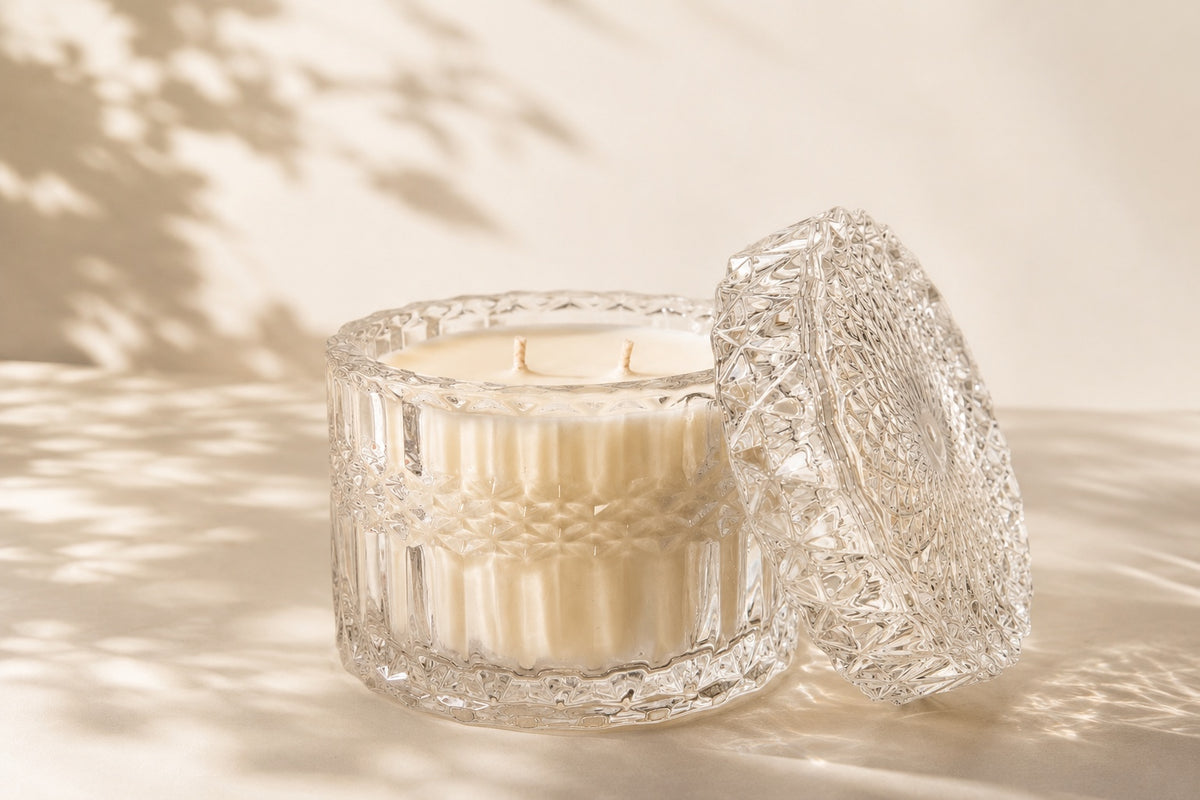 Amber + Sandalwood - Vintage Inspired Glass Collection