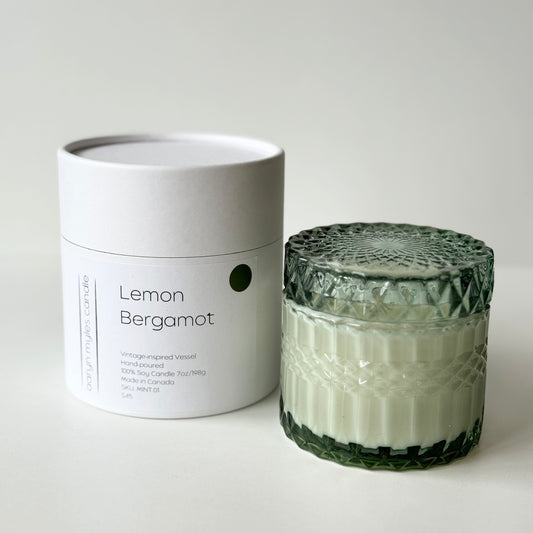 Lemon + Bergamot -  Vintage Inspired Glass Collection