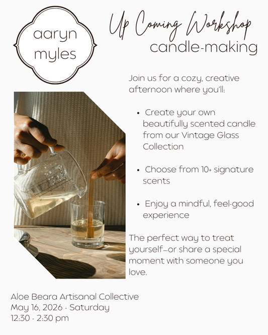 Candle Making Workshop at Aloe Beara - May 16 (Saturday)